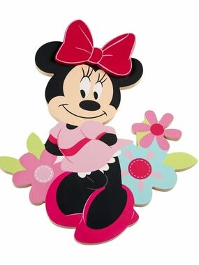Minnie Mouse Shaped Wall Art By Disney